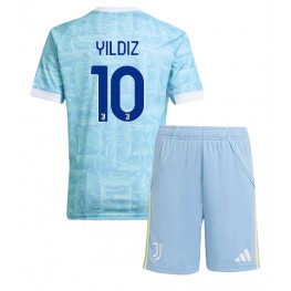 Juventus Kenan Yildiz #10 Uit tenue Kids 2025-26 Korte Mouw (+ Korte broeken)