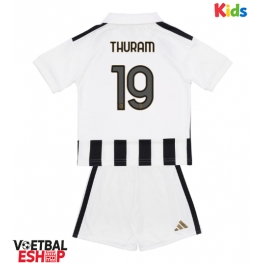 Juventus Khephren Thuram #19 Thuis tenue Kids 2026-27 Korte Mouw (+ Korte broeken)
