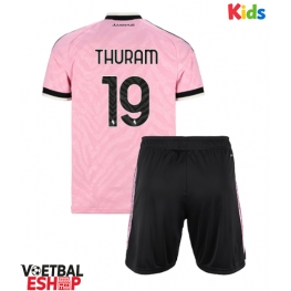 Juventus Khephren Thuram #19 Uit tenue Kids 2026-27 Korte Mouw (+ Korte broeken)