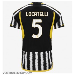 Juventus Manuel Locatelli #5 Thuis tenue 2023-24 Korte Mouw