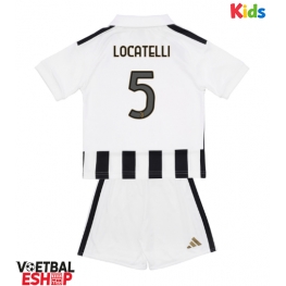 Juventus Manuel Locatelli #5 Thuis tenue Kids 2026-27 Korte Mouw (+ Korte broeken)