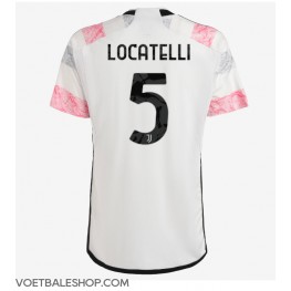 Juventus Manuel Locatelli #5 Uit tenue 2023-24 Korte Mouw