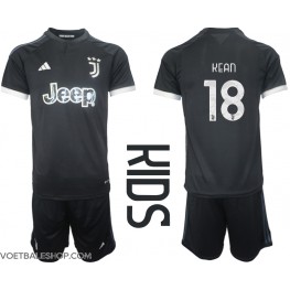 Juventus Moise Kean #18 Derde tenue Kids 2023-24 Korte Mouw (+ Korte broeken)