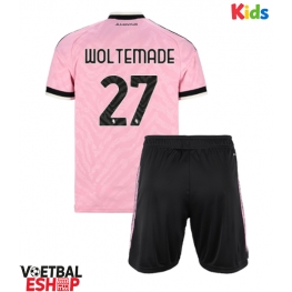 Juventus Nick Woltemade #27 Uit tenue Kids 2026-27 Korte Mouw (+ Korte broeken)