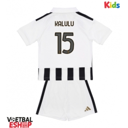 Juventus Pierre Kalulu #15 Thuis tenue Kids 2026-27 Korte Mouw (+ Korte broeken)