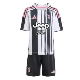 Juventus Thuis tenue Kids 2025-26 Korte Mouw (+ Korte broeken)