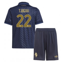 Juventus Timothy Weah #22 Derde tenue Kids 2024-25 Korte Mouw (+ Korte broeken)