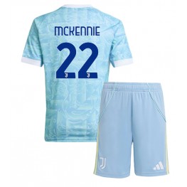 Juventus Weston McKennie #22 Uit tenue Kids 2025-26 Korte Mouw (+ Korte broeken)