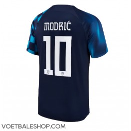 Kroatië Luka Modric #10 Uit tenue WK 2022 Korte Mouw