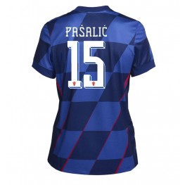 Kroatië Mario Pasalic #15 Uit tenue Dames EK 2024 Korte Mouw