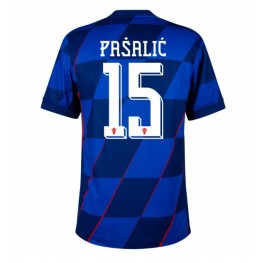 Kroatië Mario Pasalic #15 Uit tenue EK 2024 Korte Mouw