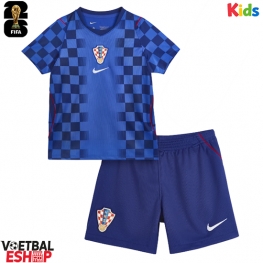 Kroatië Uit tenue Kids WK 2026 Korte Mouw (+ Korte broeken)