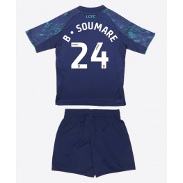 Leicester City Boubakary Soumare #24 Uit tenue Kids 2025-26 Korte Mouw (+ Korte broeken)