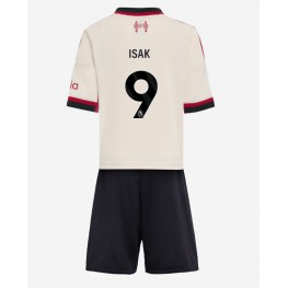 Liverpool Alexander Isak #9 Uit tenue Kids 2025-26 Korte Mouw (+ Korte broeken)