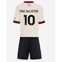Liverpool Alexis Mac Allister #10 Uit tenue Kids 2025-26 Korte Mouw (+ Korte broeken)