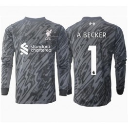 Liverpool Alisson Becker #1 Keeper Thuis tenue 2024-25 Lange Mouw