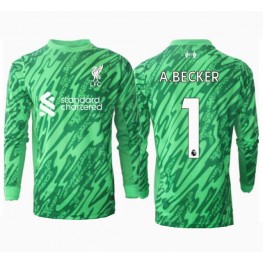 Liverpool Alisson Becker #1 Keeper Uit tenue 2024-25 Lange Mouw