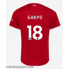 Liverpool Cody Gakpo #18 Thuis tenue 2023-24 Korte Mouw
