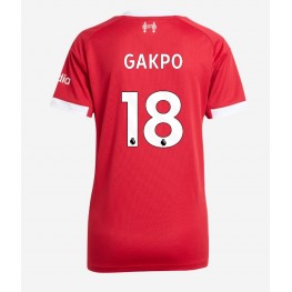 Liverpool Cody Gakpo #18 Thuis tenue Dames 2025-26 Korte Mouw