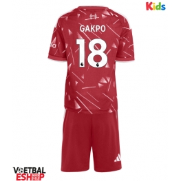 Liverpool Cody Gakpo #18 Thuis tenue Kids 2026-27 Korte Mouw (+ Korte broeken)