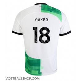 Liverpool Cody Gakpo #18 Uit tenue 2023-24 Korte Mouw