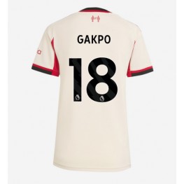 Liverpool Cody Gakpo #18 Uit tenue Dames 2025-26 Korte Mouw