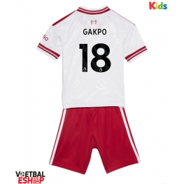 Liverpool Cody Gakpo #18 Uit tenue Kids 2026-27 Korte Mouw (+ Korte broeken)