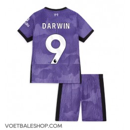 Liverpool Darwin Nunez #9 Derde tenue Kids 2023-24 Korte Mouw (+ Korte broeken)