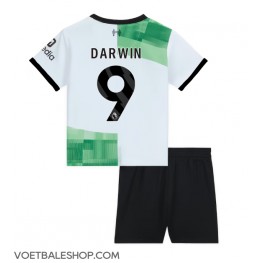Liverpool Darwin Nunez #9 Uit tenue Kids 2023-24 Korte Mouw (+ Korte broeken)
