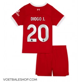 Liverpool Diogo Jota #20 Thuis tenue Kids 2023-24 Korte Mouw (+ Korte broeken)