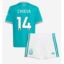 Liverpool Federico Chiesa #14 Derde tenue Kids 2025-26 Korte Mouw (+ Korte broeken)