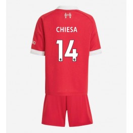 Liverpool Federico Chiesa #14 Thuis tenue Kids 2025-26 Korte Mouw (+ Korte broeken)