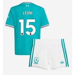 Liverpool Giovanni Leoni #15 Derde tenue Kids 2025-26 Korte Mouw (+ Korte broeken)