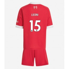 Liverpool Giovanni Leoni #15 Thuis tenue Kids 2025-26 Korte Mouw (+ Korte broeken)