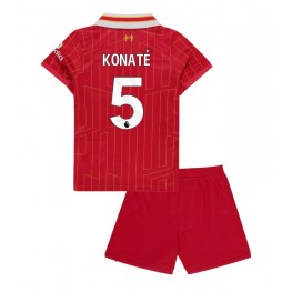 Liverpool Ibrahima Konate #5 Thuis tenue Kids 2024-25 Korte Mouw (+ Korte broeken)