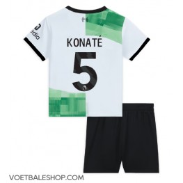 Liverpool Ibrahima Konate #5 Uit tenue Kids 2023-24 Korte Mouw (+ Korte broeken)