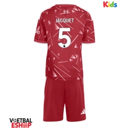 Liverpool Jeremy Jacquet #5 Thuis tenue Kids 2026-27 Korte Mouw (+ Korte broeken)
