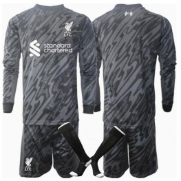 Liverpool Keeper Thuis tenue Kids 2024-25 Lange Mouw (+ Korte broeken)