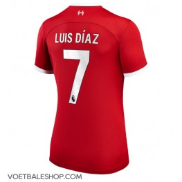 Liverpool Luis Diaz #7 Thuis tenue Dames 2023-24 Korte Mouw