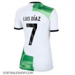 Liverpool Luis Diaz #7 Uit tenue Dames 2023-24 Korte Mouw