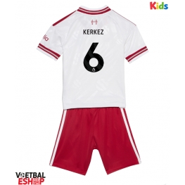 Liverpool Milos Kerkez #6 Uit tenue Kids 2026-27 Korte Mouw (+ Korte broeken)