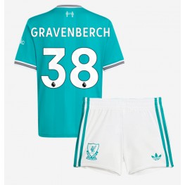 Liverpool Ryan Gravenberch #38 Derde tenue Kids 2025-26 Korte Mouw (+ Korte broeken)