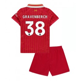 Liverpool Ryan Gravenberch #38 Thuis tenue Kids 2024-25 Korte Mouw (+ Korte broeken)