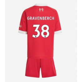 Liverpool Ryan Gravenberch #38 Thuis tenue Kids 2025-26 Korte Mouw (+ Korte broeken)