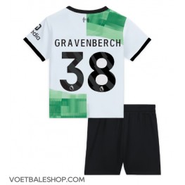 Liverpool Ryan Gravenberch #38 Uit tenue Kids 2023-24 Korte Mouw (+ Korte broeken)