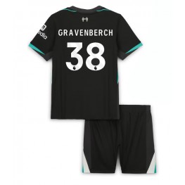 Liverpool Ryan Gravenberch #38 Uit tenue Kids 2024-25 Korte Mouw (+ Korte broeken)