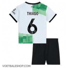 Liverpool Thiago Alcantara #6 Uit tenue Kids 2023-24 Korte Mouw (+ Korte broeken)