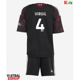Liverpool Virgil van Dijk #4 Derde tenue Kids 2026-27 Korte Mouw (+ Korte broeken)
