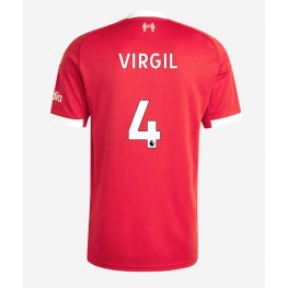 Liverpool Virgil van Dijk #4 Thuis tenue 2025-26 Korte Mouw