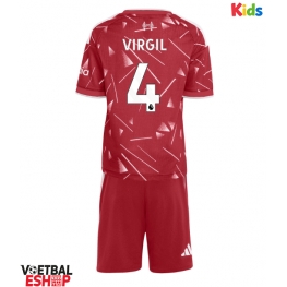 Liverpool Virgil van Dijk #4 Thuis tenue Kids 2026-27 Korte Mouw (+ Korte broeken)